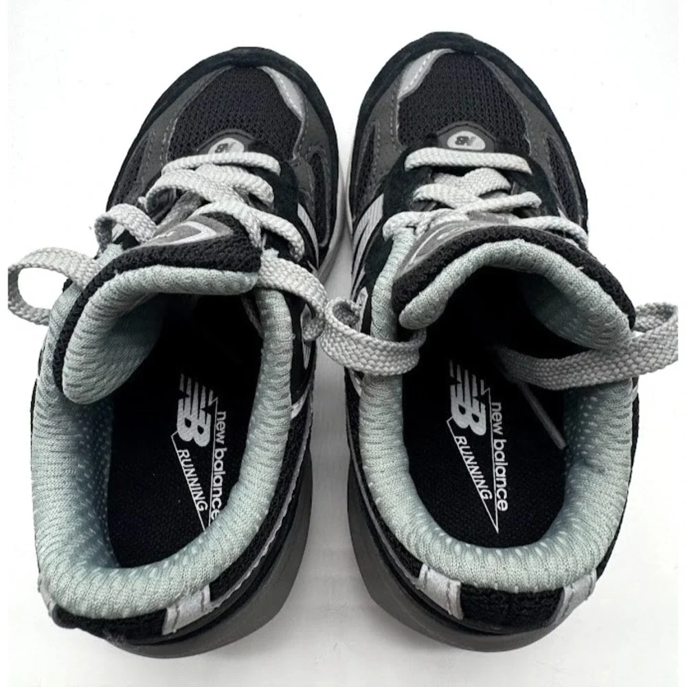 New Balance 990v6 Kids Black Gray Running Shoes IC990BK6 US 8C Toddler